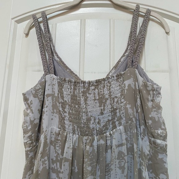 Soft Surroundings Built in Bra V-neck Strappy Long Maxi Dress Medium Petite - Picture 7 of 10